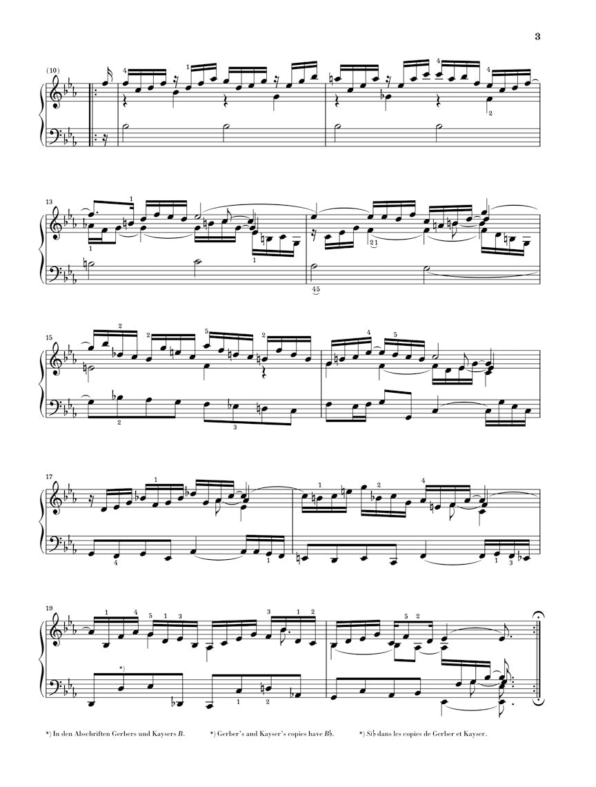 バッハ:フランス組曲 第4番 変ホ長調 BWV 815