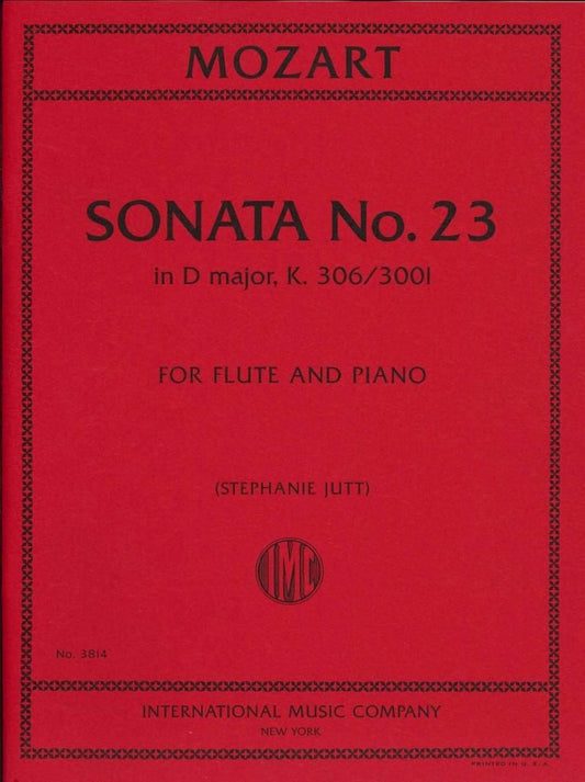 モーツァルト:ソナタ 第23番 ニ長調 KV 306(300l)