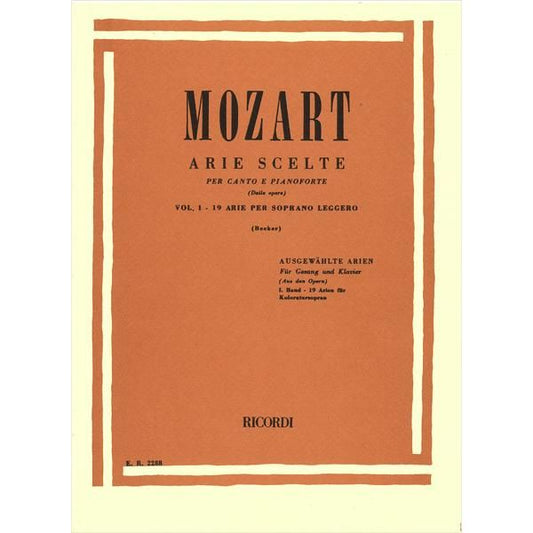 モーツァルト:歌劇・アリア集 第1巻 - ソプラノ・レッジェーロのための19のアリア