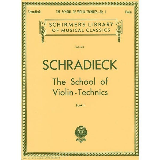 シュラディーク(シュラディック):ヴァイオリン技巧教本 第1巻