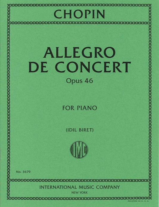 ショパン:演奏会用アレグロ op. 46