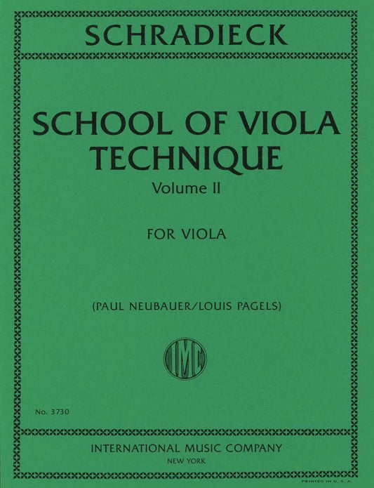 シュラディーク(シュラディック):ヴィオラ技巧教本 第2巻