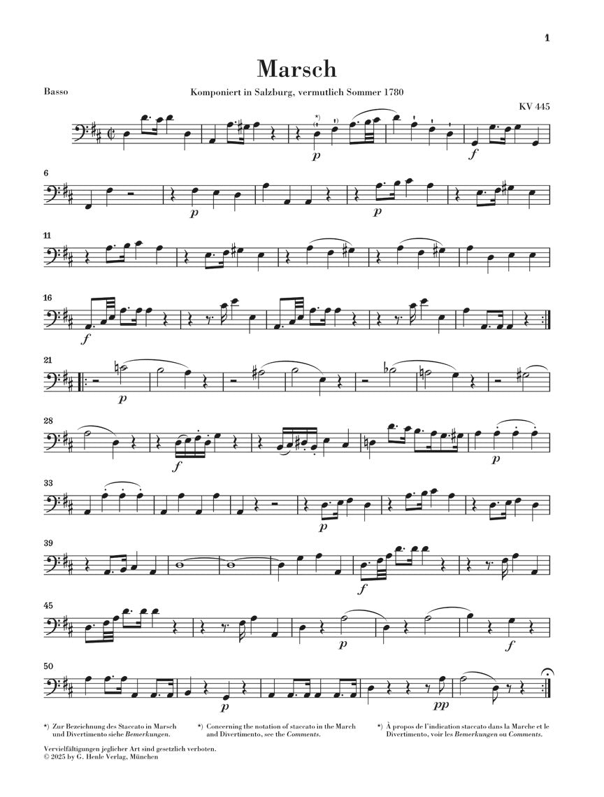 モーツァルト:行進曲 K.445とディヴェルティメント K.334