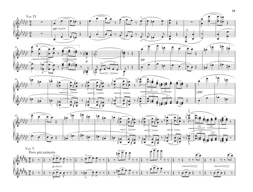 ブラームス:シューマン変奏曲 Op.23(4楽章)