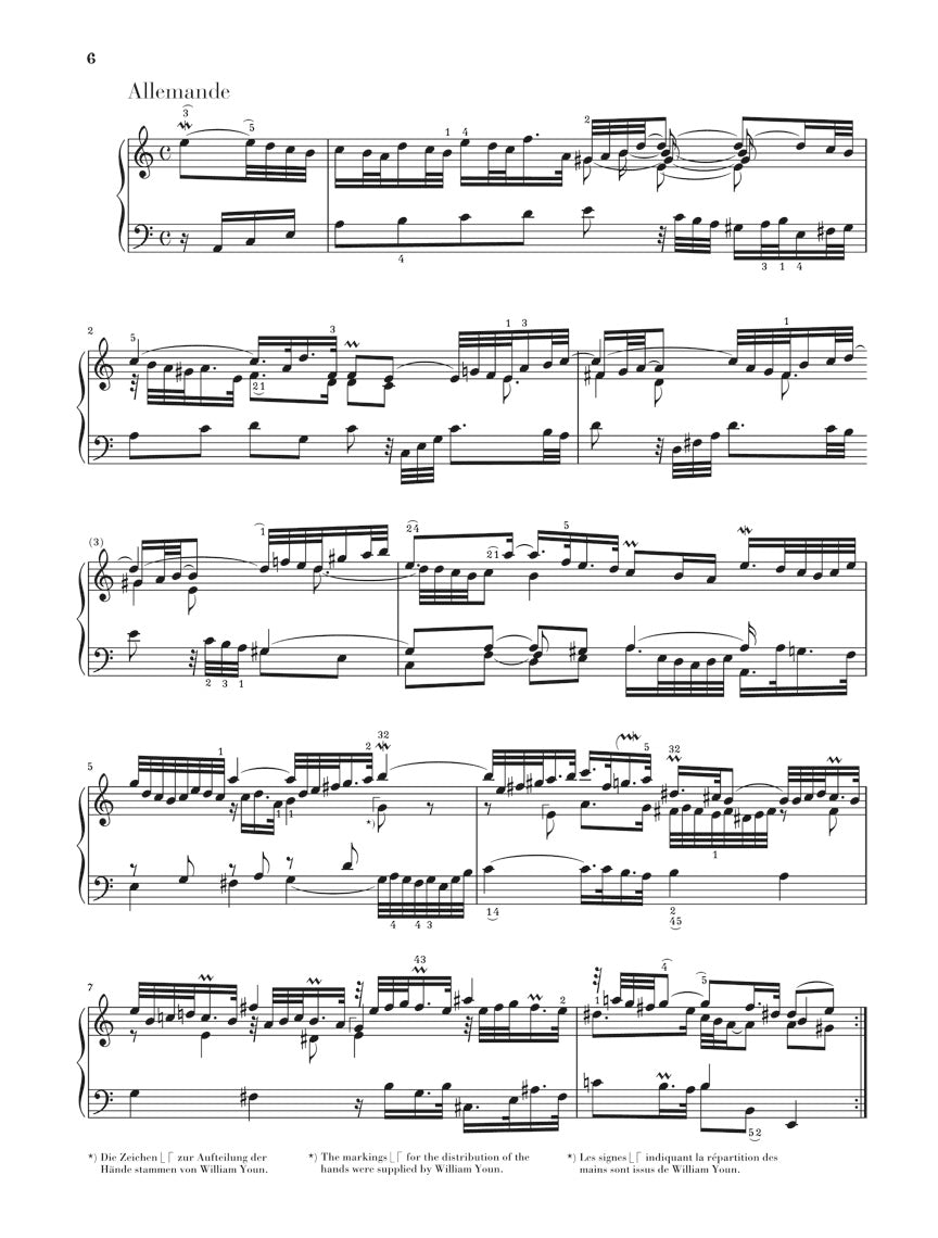 バッハ:パルティータ 第3番 イ短調 BWV 827