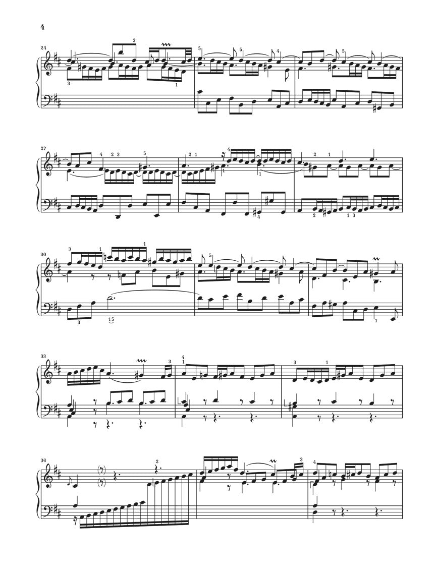 バッハ:パルティータ 第4番 ニ長調 BWV 828