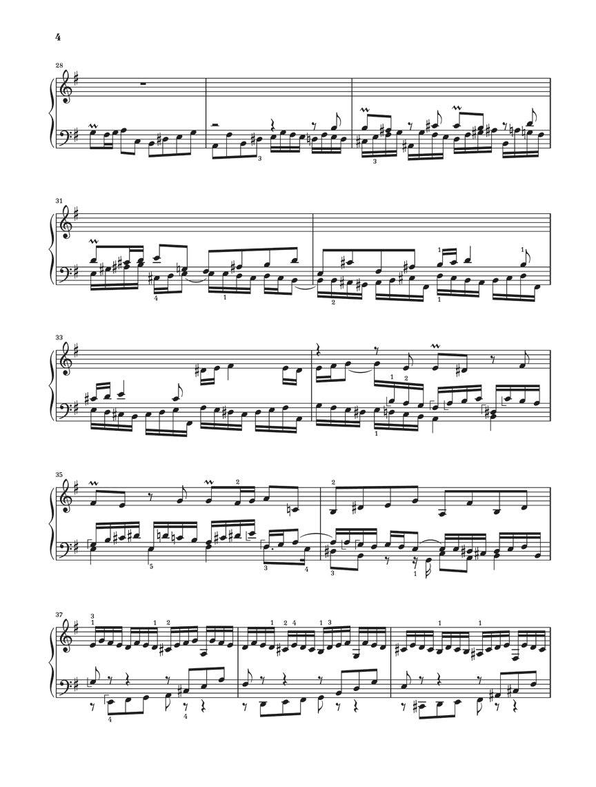 バッハ:パルティータ 第6番 ホ短調 BWV 830