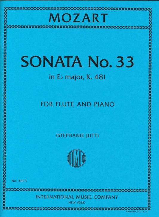 モーツァルト:ソナタ 第33番 変ホ長調 KV 481