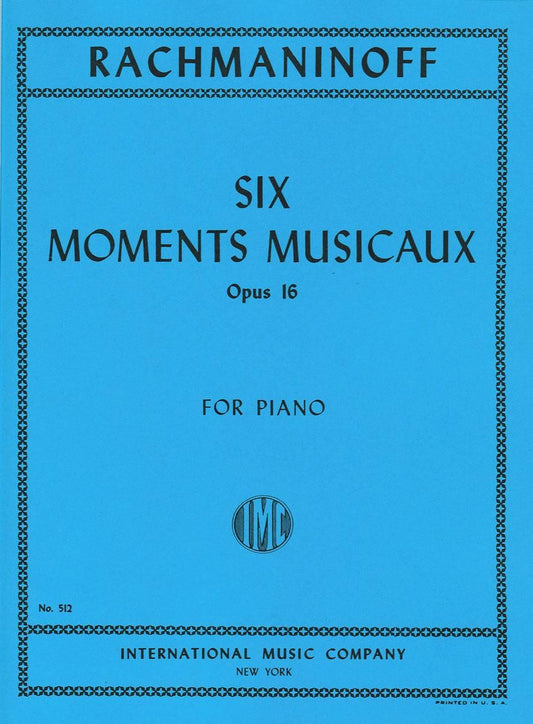 ラフマニノフ:楽興の時 op. 16