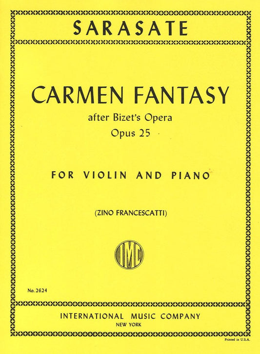 サラサーテ:カルメン幻想曲 op. 25