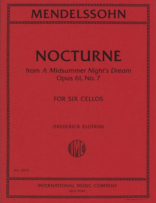 メンデルスゾーン:ノクターン - 夏の夜の夢 op. 61 No. 7