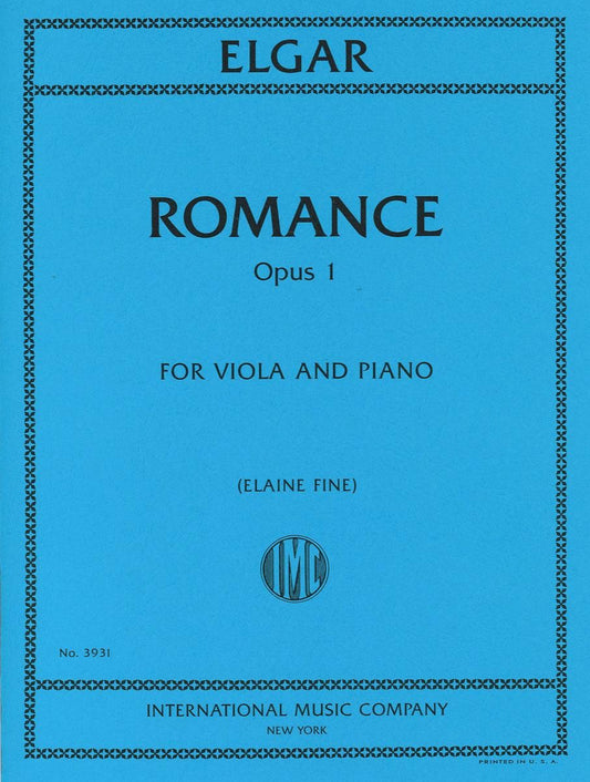 エルガー:ロマンス op. 1