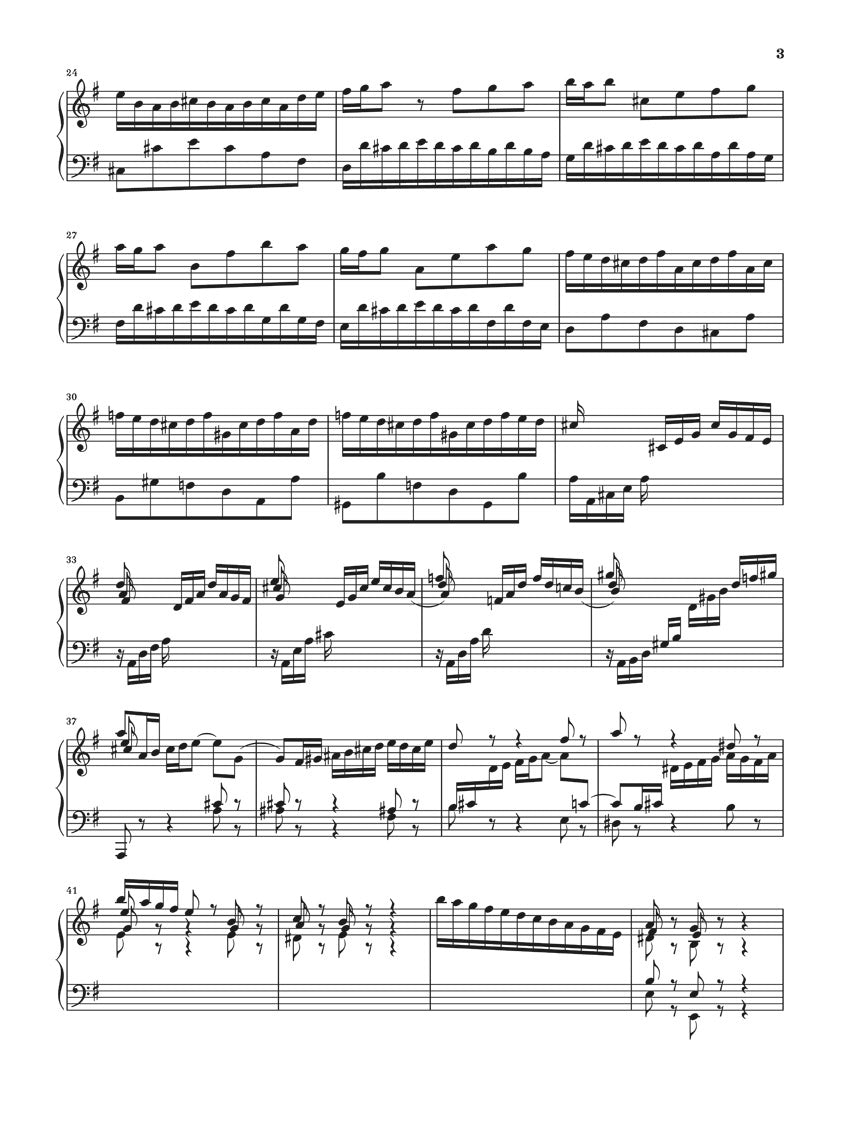バッハ:パルティータ 第5番 ハ長調 BWV 829(運指なし)