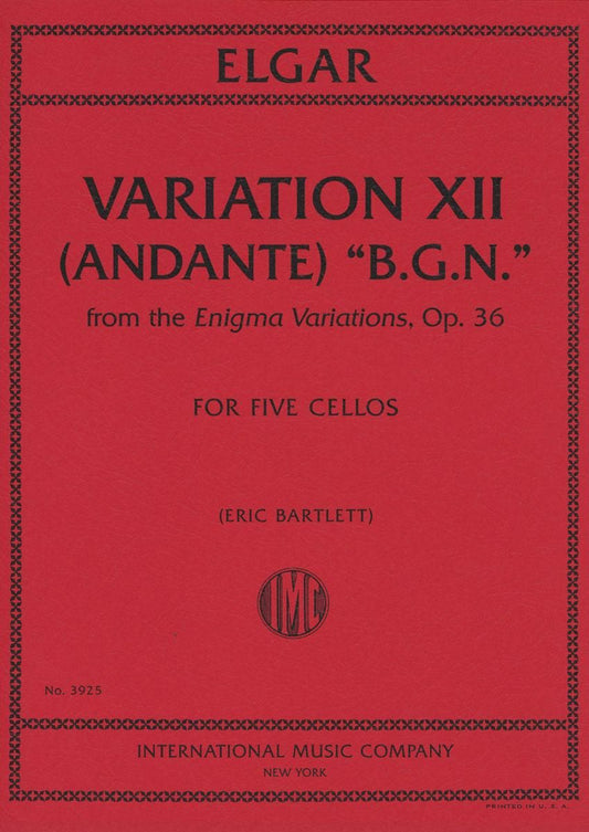 エルガー:第12変奏 "B.G.N." - エニグマ変奏曲より