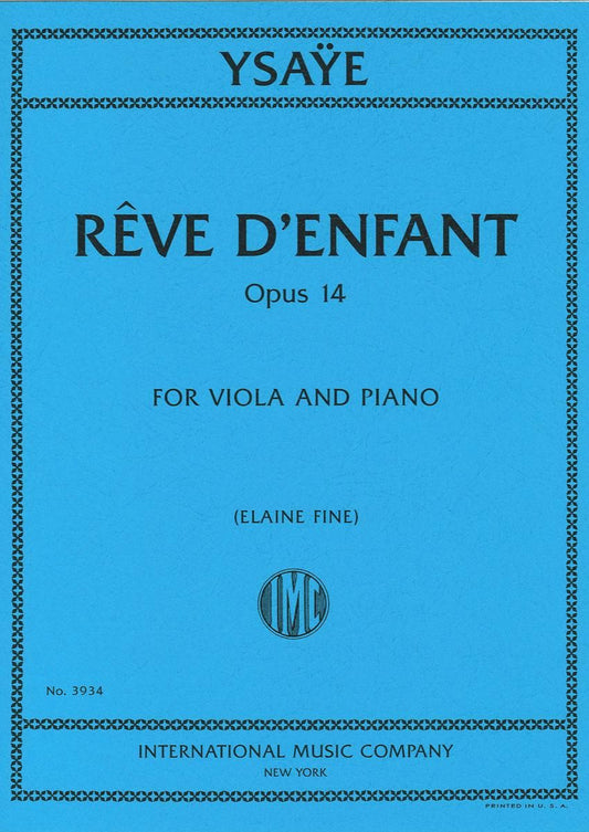 イザイ:こどもの夢 op. 14