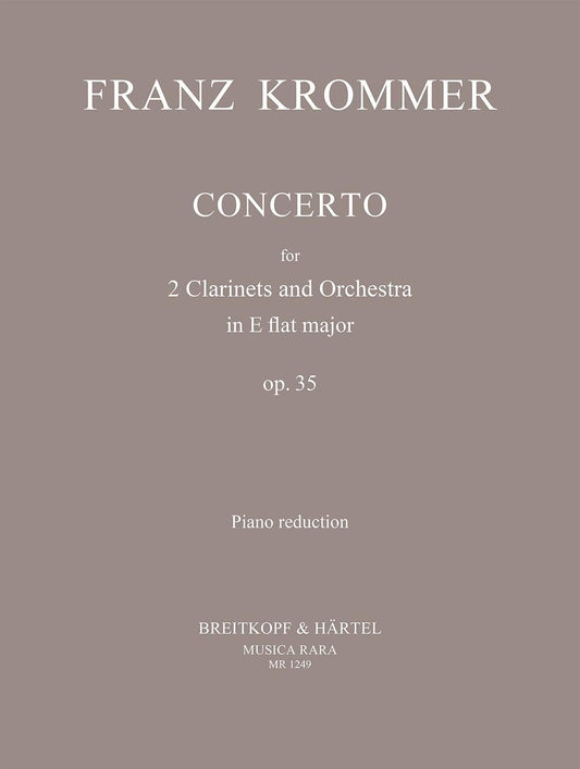 クロンマー:2本のクラリネットのための 協奏曲 変ホ長調 op. 35