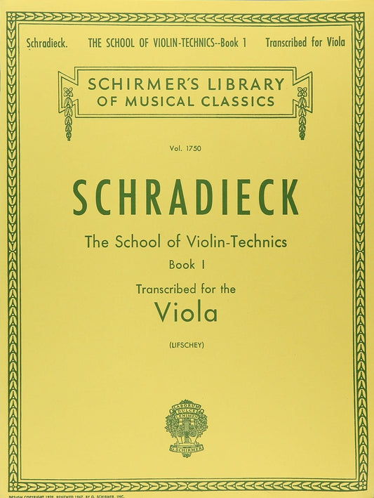 シュラディーク(シュラディック):ヴァイオリン技巧教本 第1巻