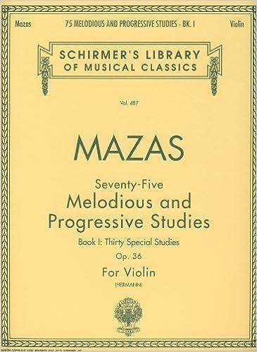 マザス:75の旋律的で漸進的な練習曲 op. 36 第1巻 - 30の特別な練習曲