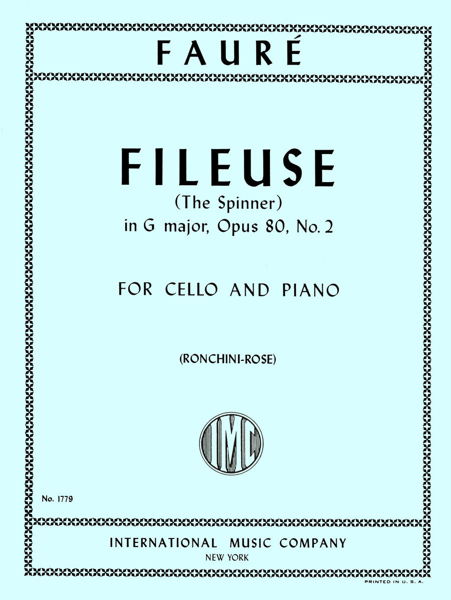 フォーレ:糸紡ぎの女 op.80 第2番(チェロとピアノ)