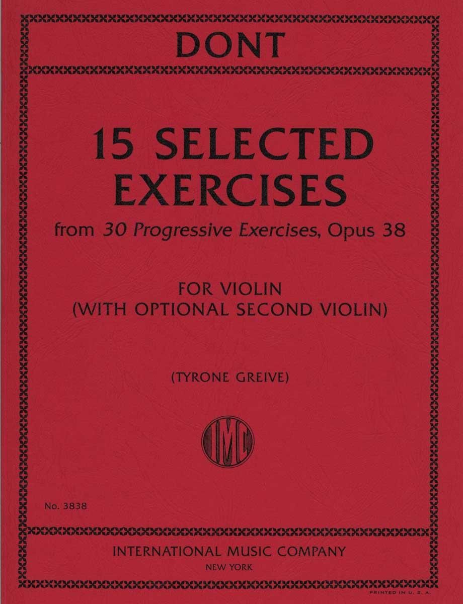 ドント:15 の練習曲 - 30 の発展的練習曲 op. 38より