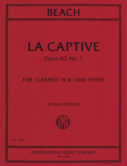 ビーチ:囚われの身 op. 40 - 1