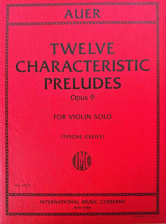アウアー:12の性格的前奏曲 Op.9