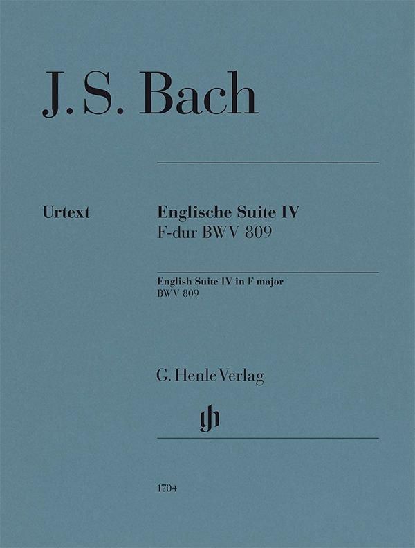 バッハ:《イギリス組曲 第4番 ヘ長調 BWV 809》