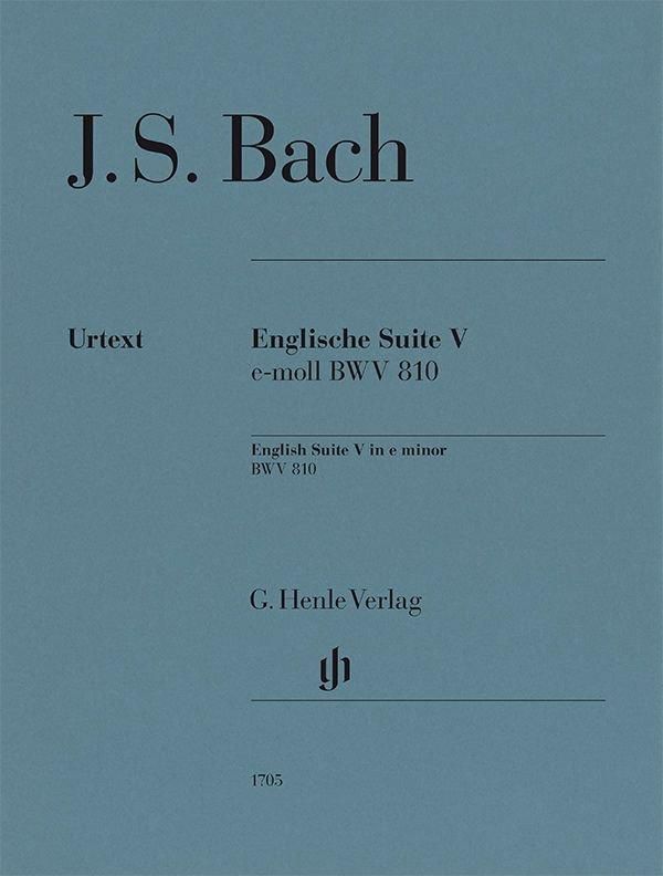 バッハ:《イギリス組曲 第5番 ホ短調 BWV 810》