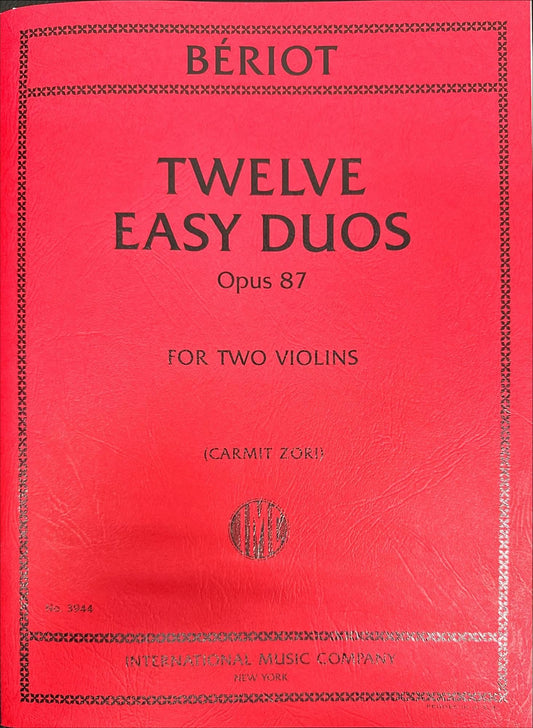 ベリオ:《12のやさしい二重奏曲 Op.87》