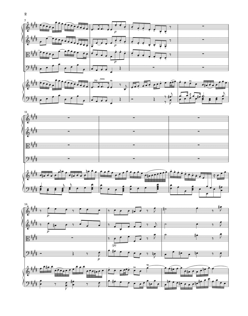 バッハ:チェンバロ協奏曲 第2番 ホ長調 BWV1053