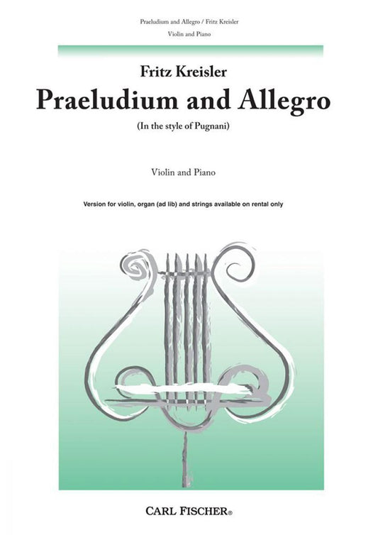 クライスラー:プニャーニの形式による前奏曲とアレグロ