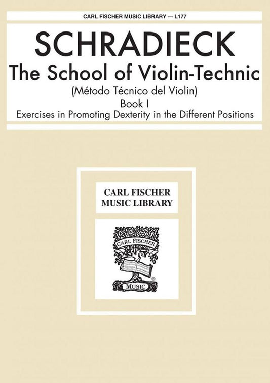 シュラディーク(シュラディック):ヴァイオリン技巧教本 第1巻