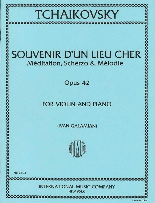 チャイコフスキー:なつかしい土地の思い出 op. 42