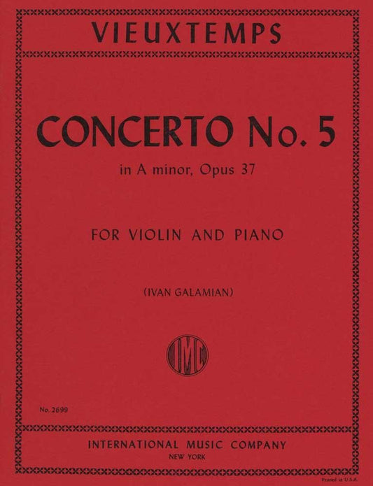ヴュータン:ヴァイオリン協奏曲 第5番 イ短調 op. 37