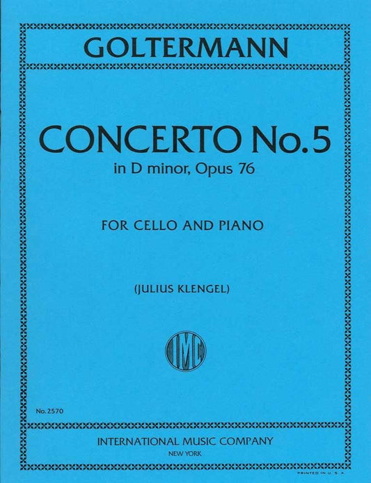 ゴルターマン:チェロ協奏曲 第5番 ニ短調 op. 76