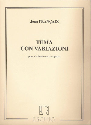 フランセ:主題と変奏