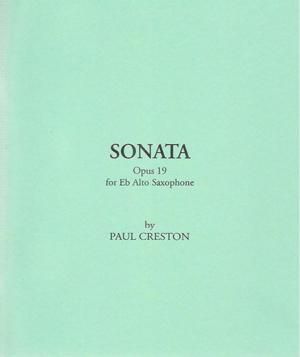 クレストン:アルトサクソフォンのためのソナタ op. 19