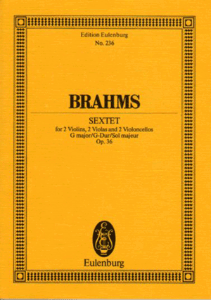 ブラームス:弦楽六重奏曲 ト長調 op. 36