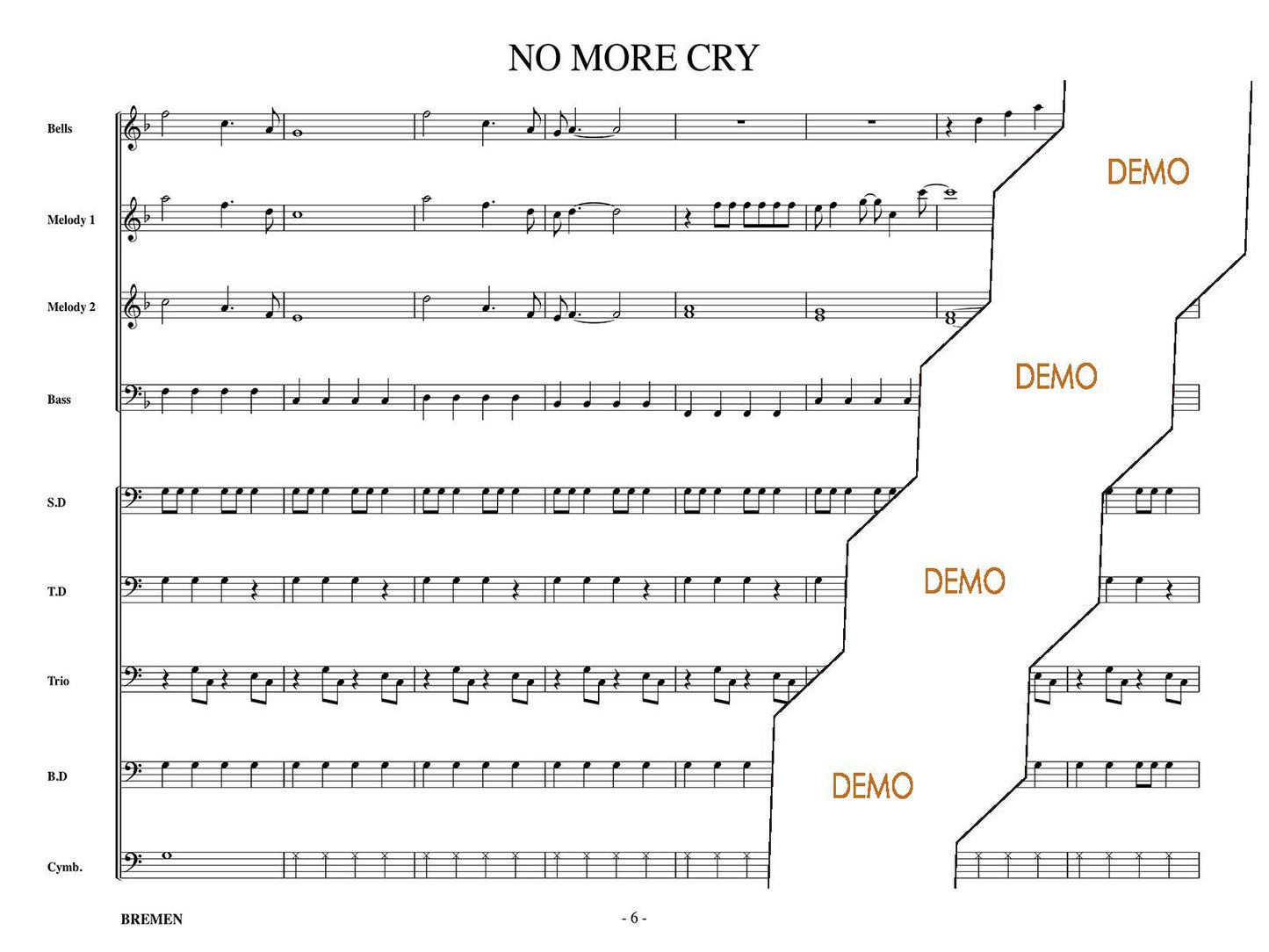NO MORE CRY