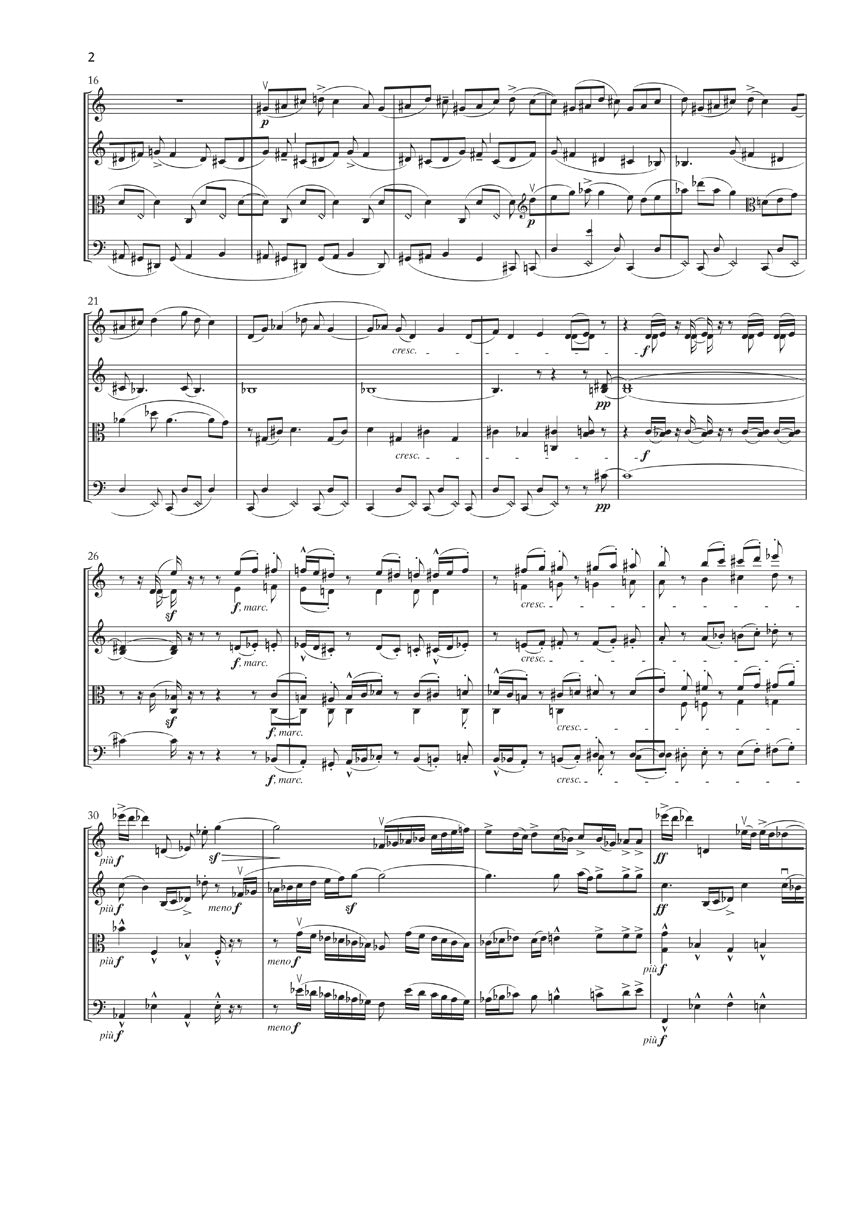 バルトーク:弦楽四重奏曲 第4番