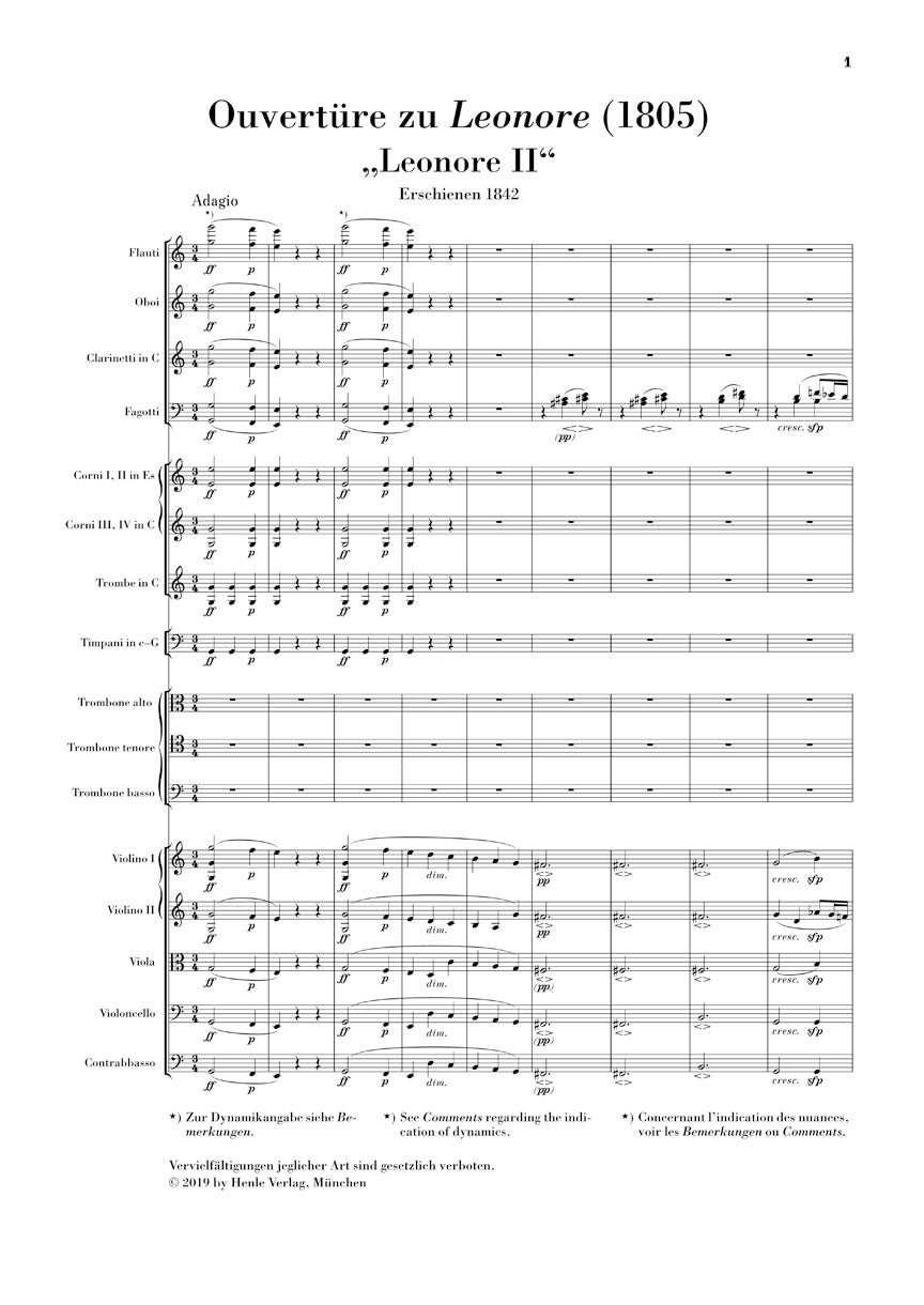 ベートーヴェン:歌劇「レオノーレ」序曲 第2番 Op. 72a(1805年)
