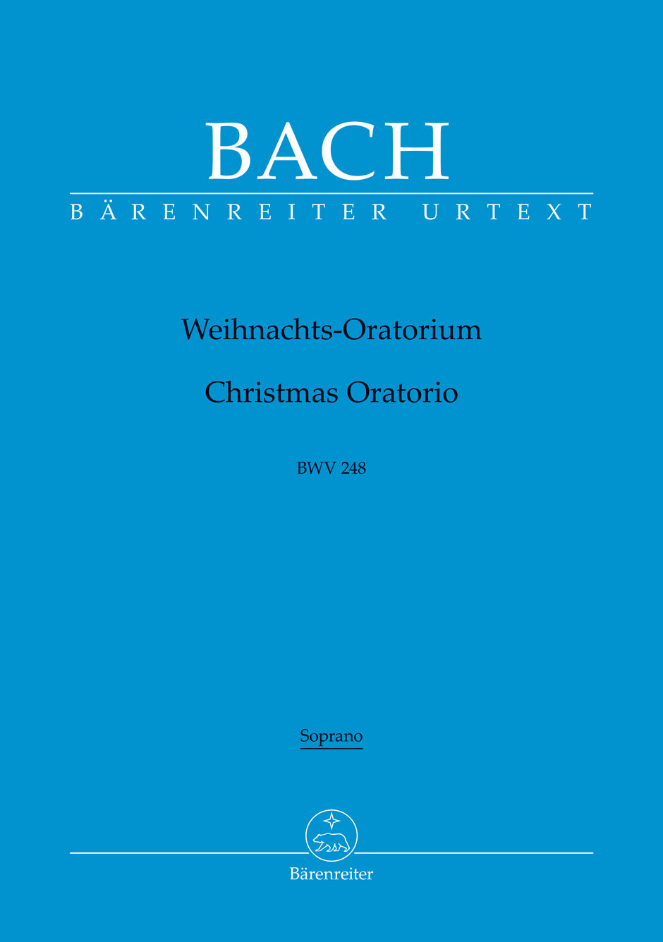 バッハ:クリスマス・オラトリオ BWV 248(ソプラノパート譜)(10冊セット)