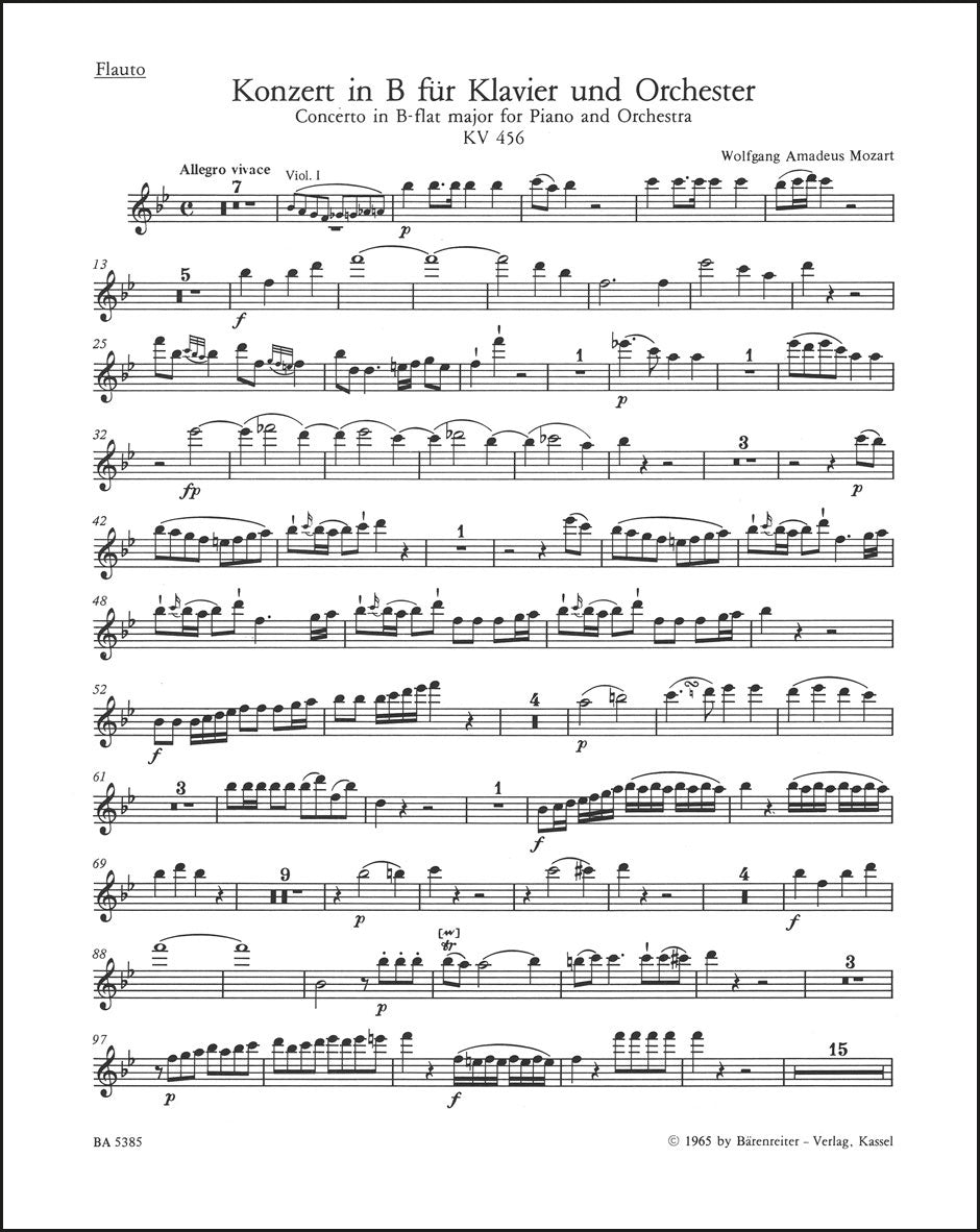 モーツァルト:ピアノ協奏曲第18番 変ロ長調 K. 456