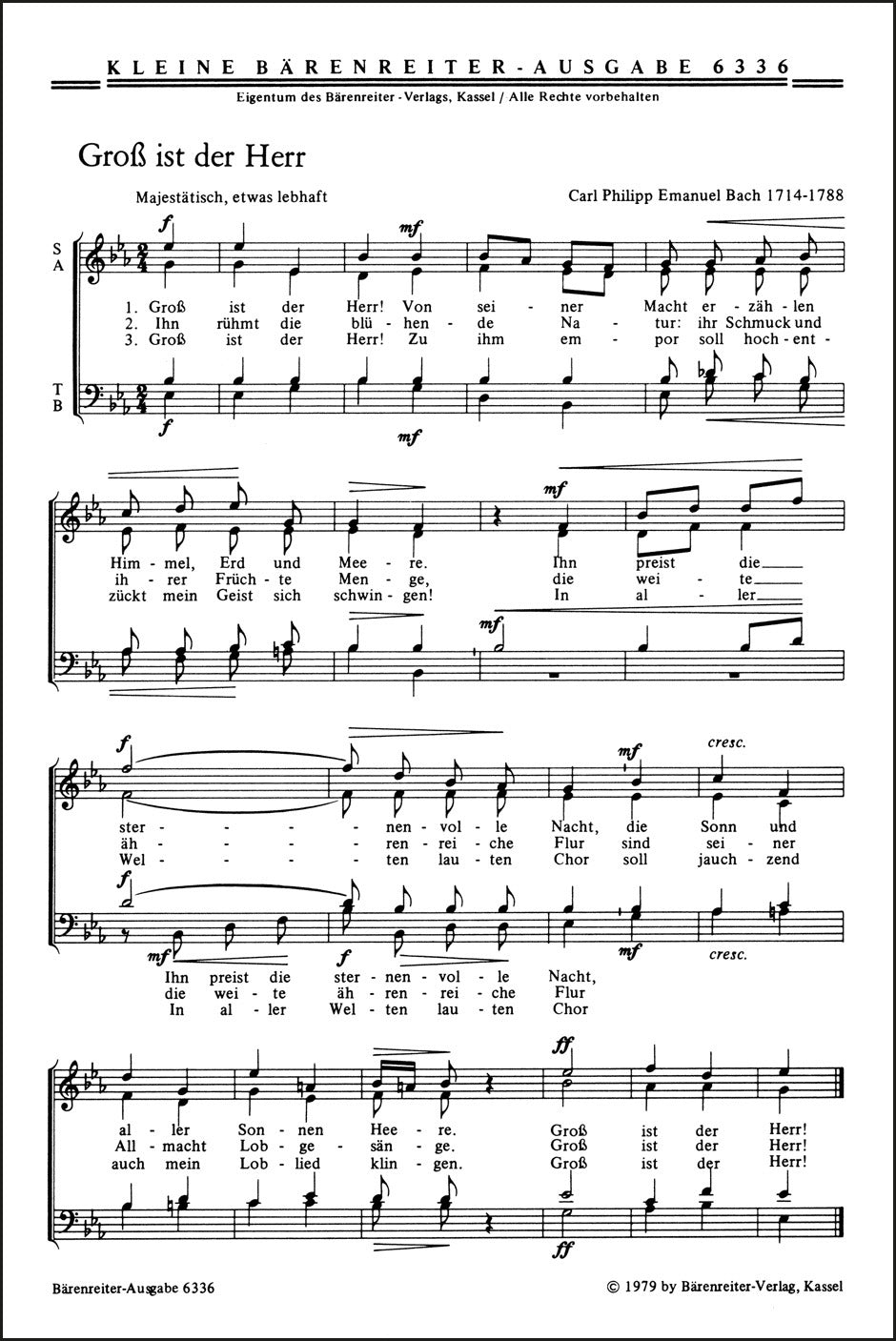 合唱/3つの宗教的歌曲集(10冊セット)
