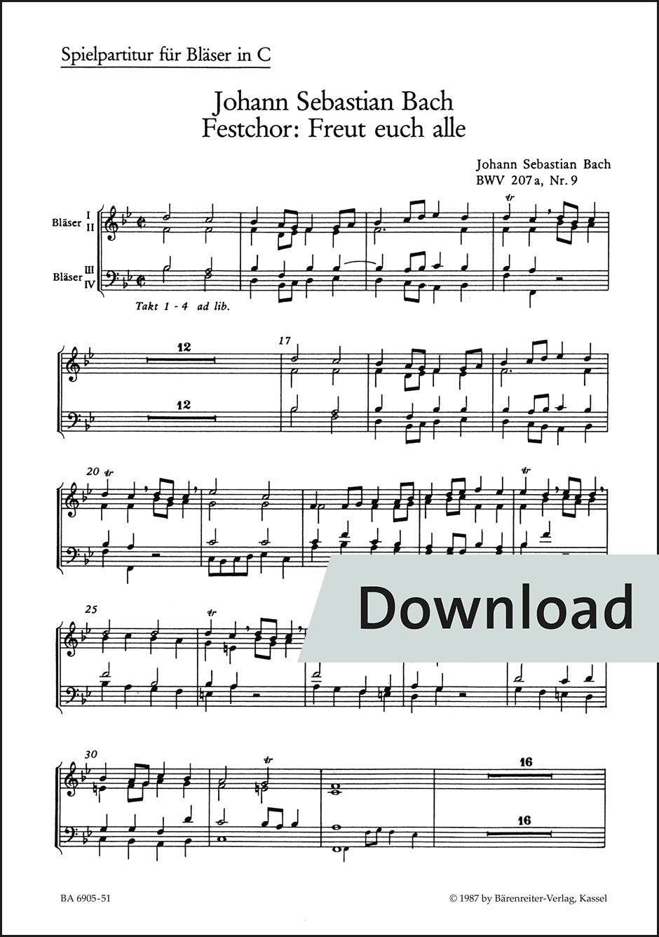 アンサンブル二重奏/バッハ:喜べ、汝らすべて BWV 207a/9【デジタル版】
