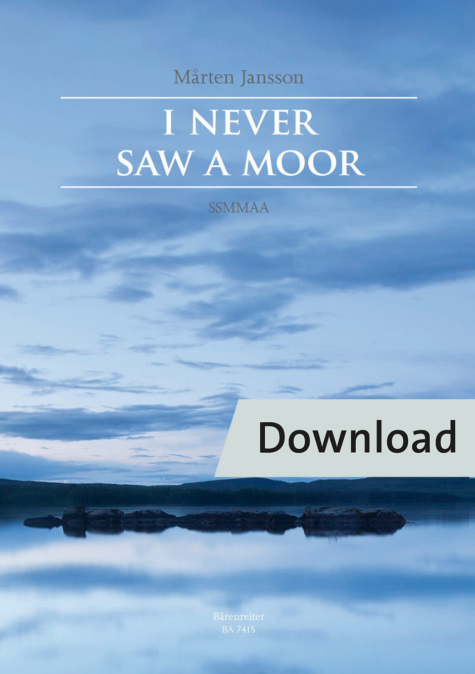 合唱/ヤンソン:I Never Saw a Moor(10冊セット)【デジタル版】
