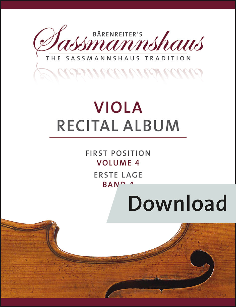 ヴィオラ/ザスマンスハウス:ビオラ リサイタル アルバム 第4巻 - ファースト・ポジションで弾ける5つの演奏会用小品【デジタル版】