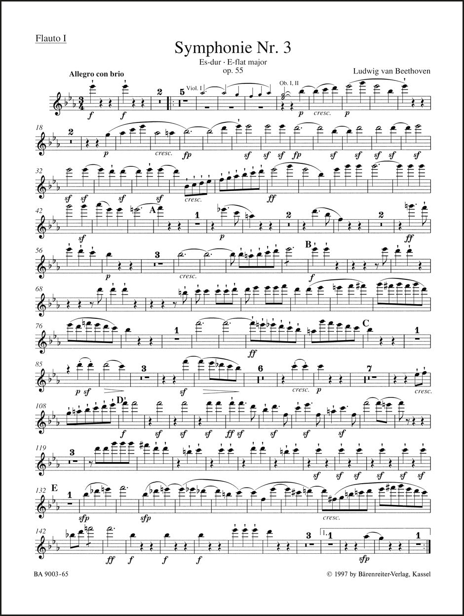 ベートーヴェン:交響曲第3番 変ホ長調 作品55「英雄」