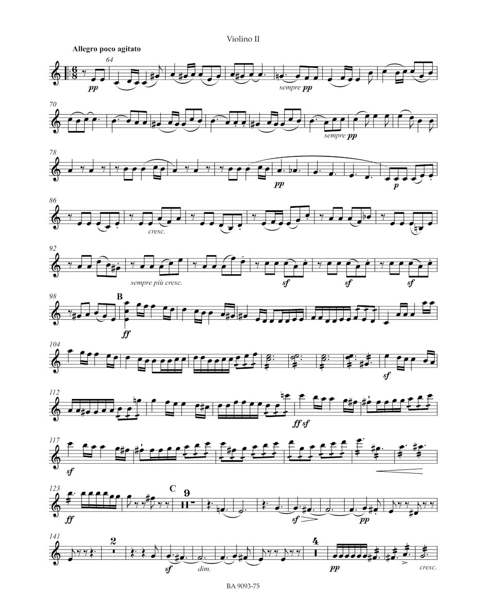 メンデルスゾーン:交響曲 イ短調 作品56「スコットランド」(ヴァイオリンパート譜)(4冊セット)