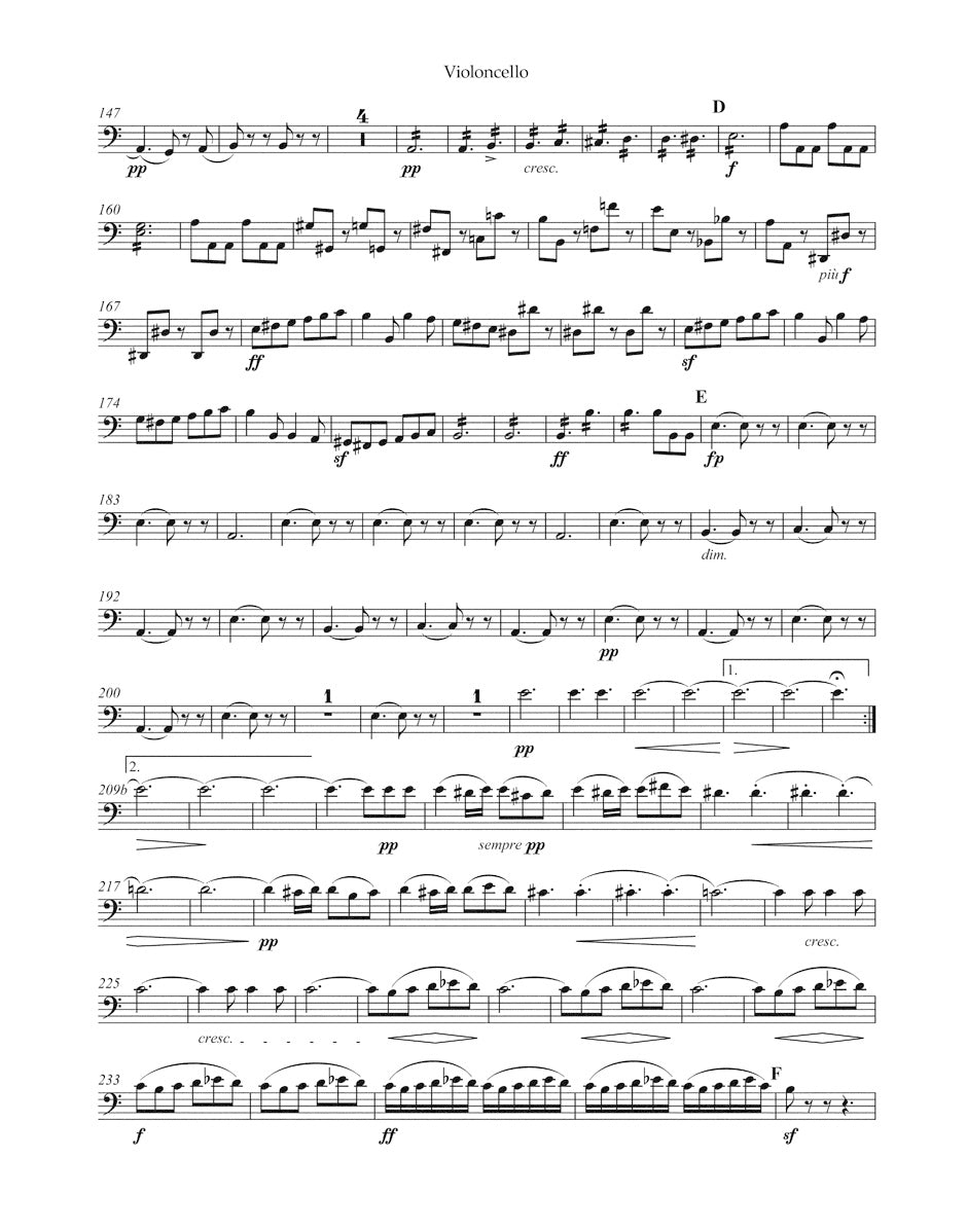 メンデルスゾーン:交響曲 イ短調 作品56「スコットランド」(チェロパート譜)(2冊セット)